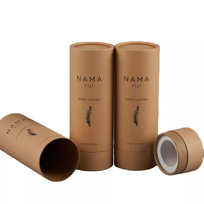 120ml Body Lotion Tube Packaging, runder Behälter aus Recyclingpapier für die Hautpflege