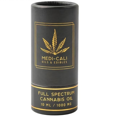 CBD Ätherisches Öl Papierrohr Goldstempeldruck Kartonzylinder