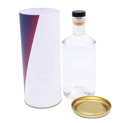 Metalldeckel-Geschenkbox für Drucken Champagne Bottle Biodegradables CMYK