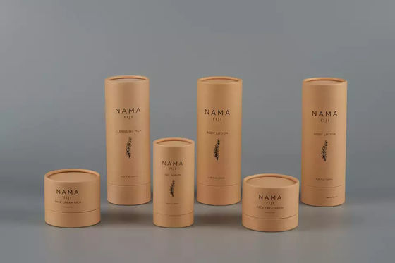 120ml Body Lotion Tube Packaging, runder Behälter aus Recyclingpapier für die Hautpflege