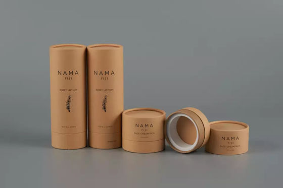 120ml Body Lotion Tube Packaging, runder Behälter aus Recyclingpapier für die Hautpflege