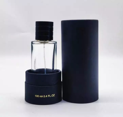 30 ml 50 ml 100 ml schwarze Kraftkarton-Papierröhrchen-Parfümflasche mit EVA-Einsatz