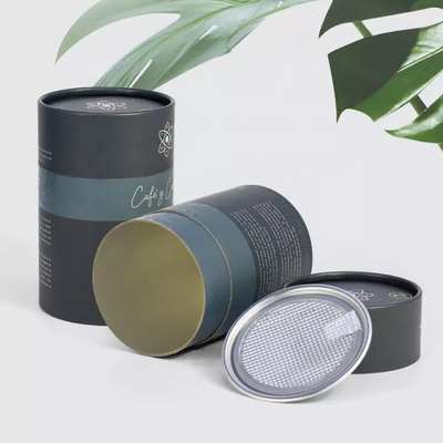 Kaffee-Kollagen-Pulver-Tee-Papierröhrchen-Verpackung luftdichter abziehbarer Deckel in Lebensmittelqualität
