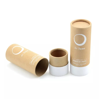 30 ml ätherisches Öl Kraftpapier Tube Verpackung benutzerdefiniertes Logo Kosmetikverpackungsbox