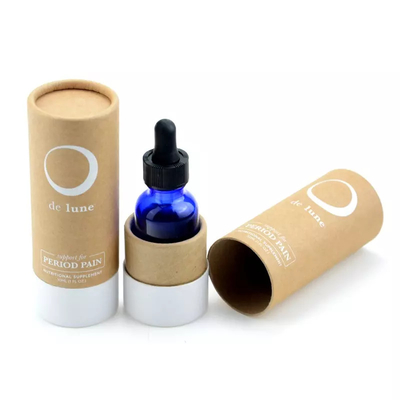 30 ml ätherisches Öl Kraftpapier Tube Verpackung benutzerdefiniertes Logo Kosmetikverpackungsbox