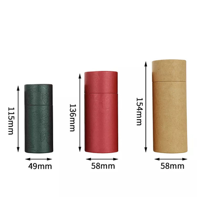 Papierröhrchen für ätherische Öle in mehreren Größen CMYK-Kosmetik-Lebensmittelpapier-Verpackungsröhrchen