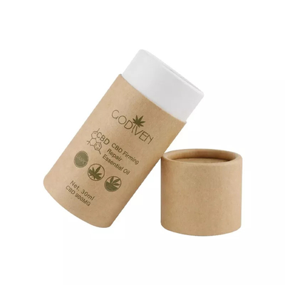 Benutzerdefinierte CBD ätherisches Öl Craft Paper Tube Verpackung Kosmetische runde Papiertube Verpackung