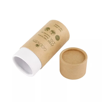Benutzerdefinierte CBD ätherisches Öl Craft Paper Tube Verpackung Kosmetische runde Papiertube Verpackung