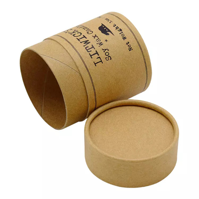 Papier-Zylinder der Kerzen-3.5oz, der kundenspezifischen Logo Kraft Paper Tube Boxes verpackt