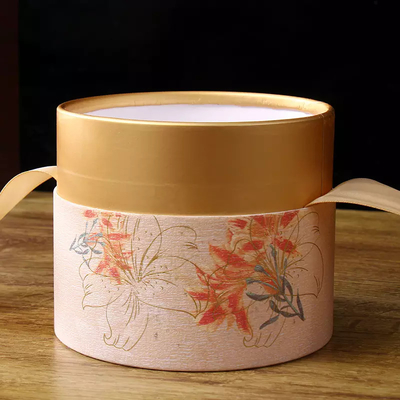 Kundenspezifische elegante Rohr-Kasten mit Band-Geschenk-Verpackungs-Kasten-Hochzeits-Süßigkeits-Verpackungs-Rohr