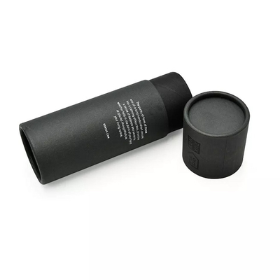 Recyclebare schwarze Kraftpapier-kleine runde Pappverpackenverschickender Behälter