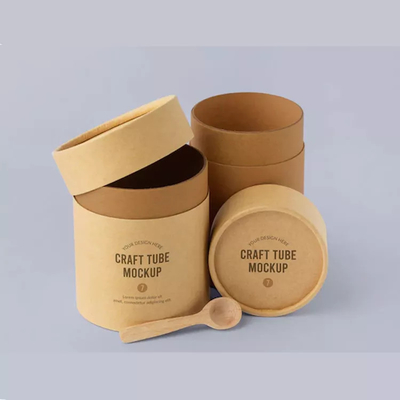 Kundenspezifischer Logo Cylinder Food Packaging, Kraftpapier-Röhrenverpackung für Kaffeebohne