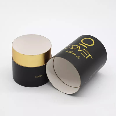 Kundenspezifisches Goldstempeln Logo Cosmetic Paper Tube Packaging für Parfüm-Kerze