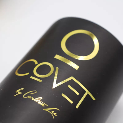Kundenspezifisches Goldstempeln Logo Cosmetic Paper Tube Packaging für Parfüm-Kerze