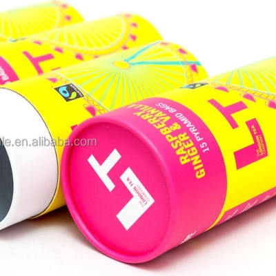 Recyclebarer Papierrohr-Tee, der 63mm Durchmesser-Offsetdruck verpackt