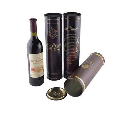 Matt Black Cardboard Wine Tube Multiusage steifes LuxusoDM verfügbar