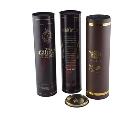 CMYK runzelte Wein-Geschenkboxen, Champagne Wine Tube Gift Box