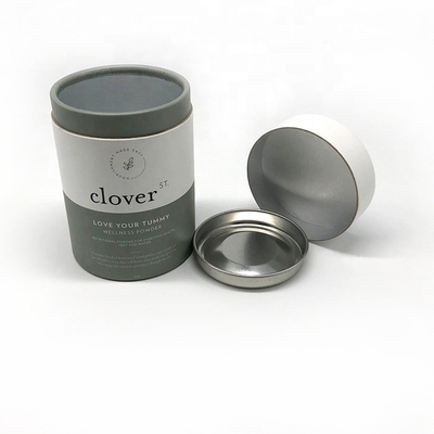 Papppapier-Rohr-Verpacken der Lebensmittel mit Farbe Logo Embossed des Metalldeckel-CMYK