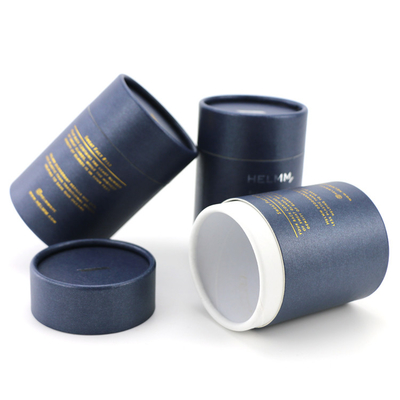 Pappkästen für kosmetische Produkte Silkprinting Prägung zylinderförmig