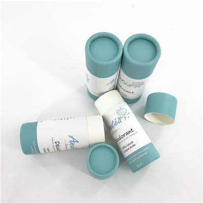 Deodorant-Push-Up-Röhrchen mit individuellem Druck Biologisch abbaubare Verpackung für Körperbalsam