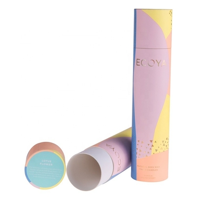 Drücken der biologisch abbaubare eingefügte Pappröhre-Satin ODM CMYK-Farbe hoch