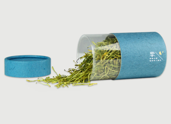 Recycelbare, bedruckte Verpackungspapierröhren, runde Papierdosen, Röhren in Sondergröße mit Fenster