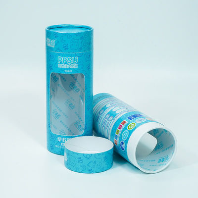 Papierröhrenverpackung 100ml mit Fenster, Prägungspvc-Fenster-Papier-Kasten