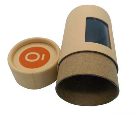 Papierröhrenverpackung Flexo mit Fenster, 2mm klares Blumenkasten-Verpacken