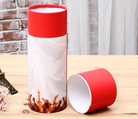 Samt-Kissen-Papierrohr Pen Holder, prägeartige Pappzylinder mit Deckeln