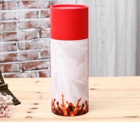 Samt-Kissen-Papierrohr Pen Holder, prägeartige Pappzylinder mit Deckeln